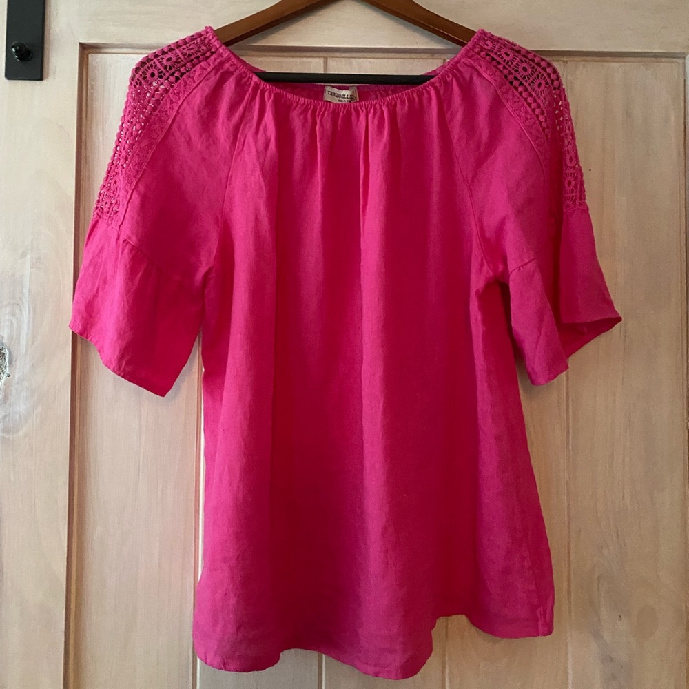 Terzo Millennio 100% linen top made in Italy